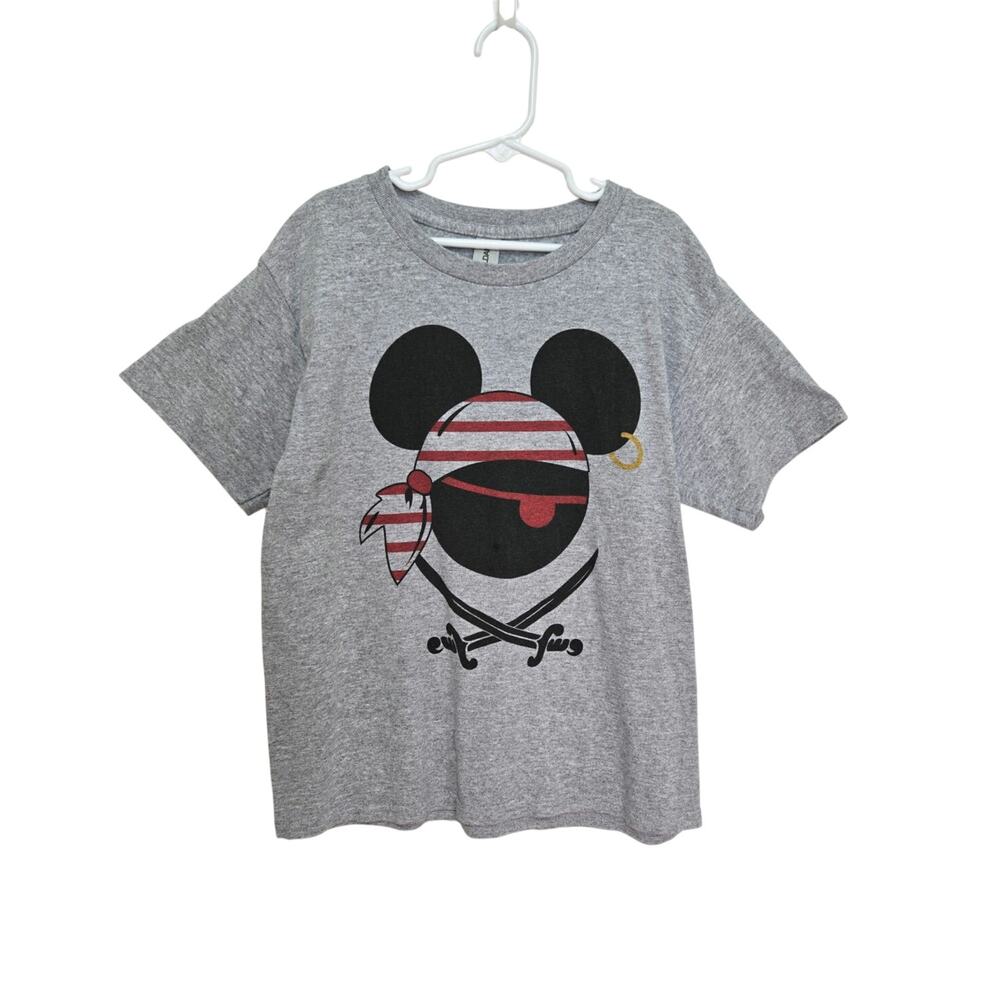 Disney Mickey Mouse Heather Gray Child's T Shirt. Size Small